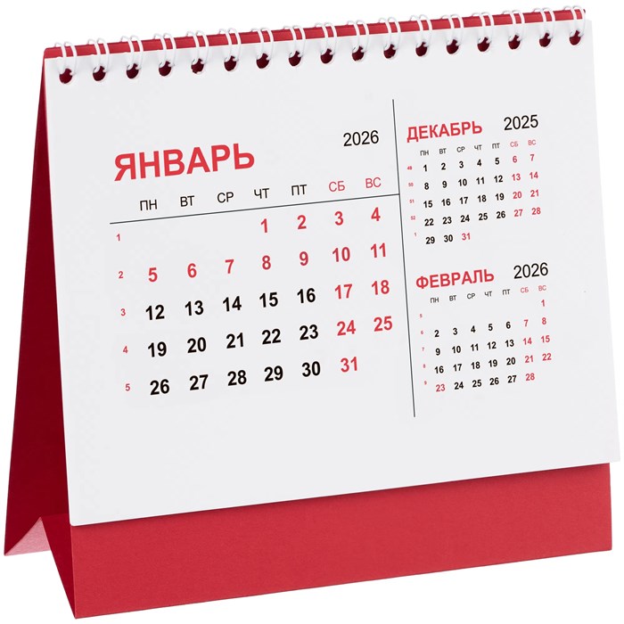 Календарь настольный Datio, красный 21123.50