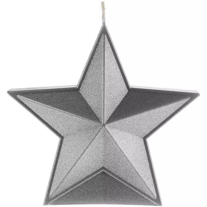 Свеча High Five, серебристая 19334.10