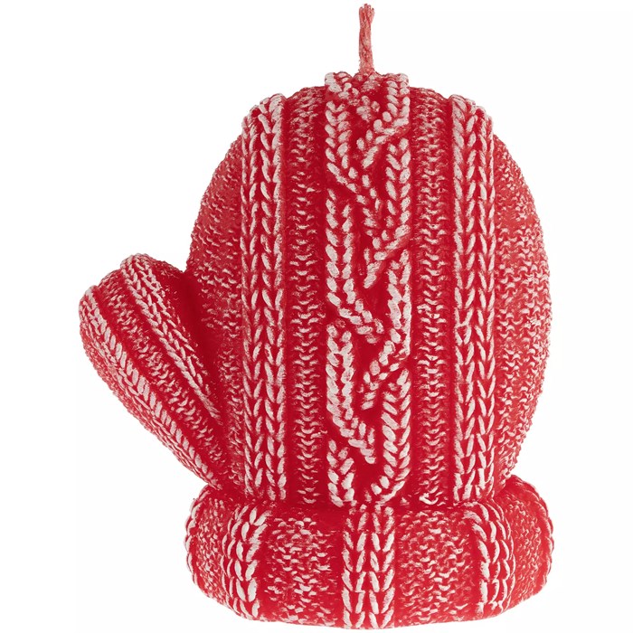 Свеча Kniteam, варежка, красная 19336.50