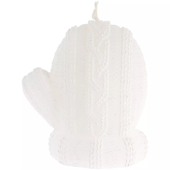 Свеча Kniteam, варежка, белая 19336.60