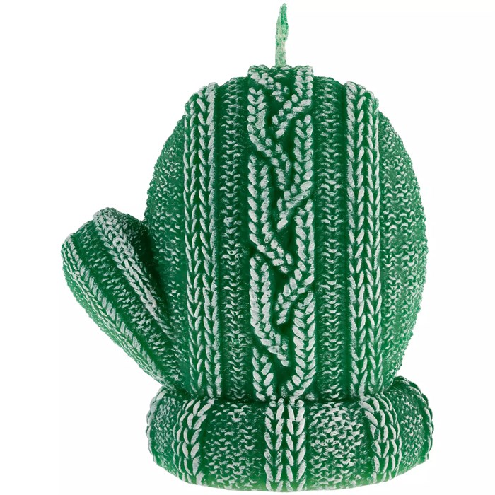 Свеча Kniteam, варежка, зеленая 19336.90