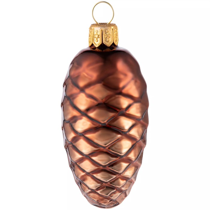 Елочная игрушка «Шишка», коричневая 15859.59