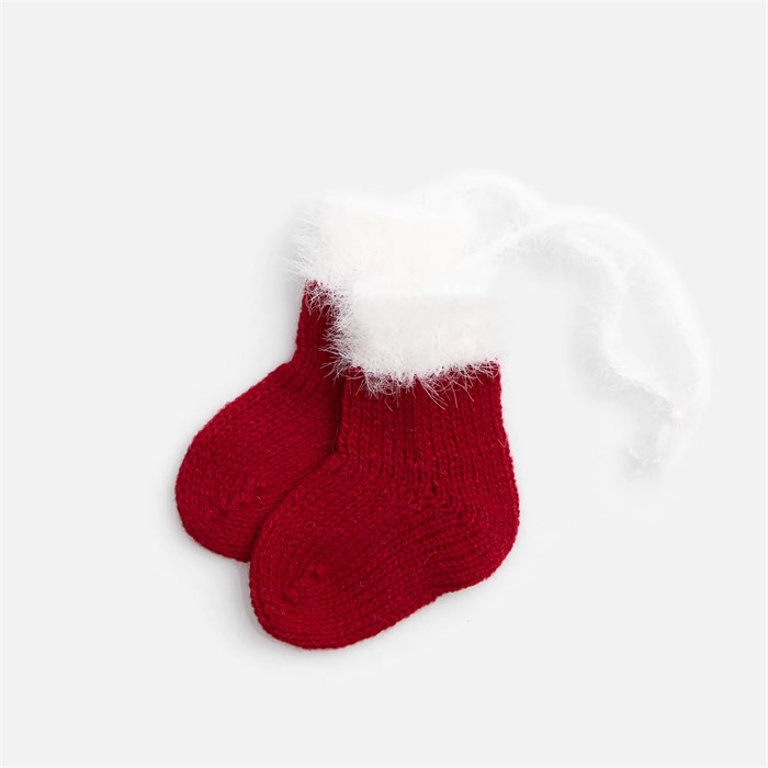 Подвеска на елку «Вьюжка», носочки, красная 19262.50