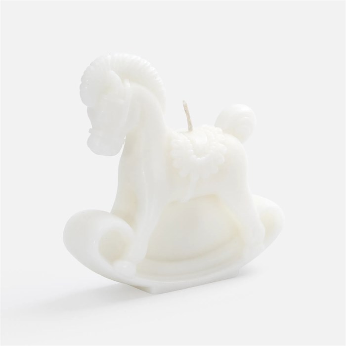 Свеча фигурная «Лошадка-качалка», белая 20333.61