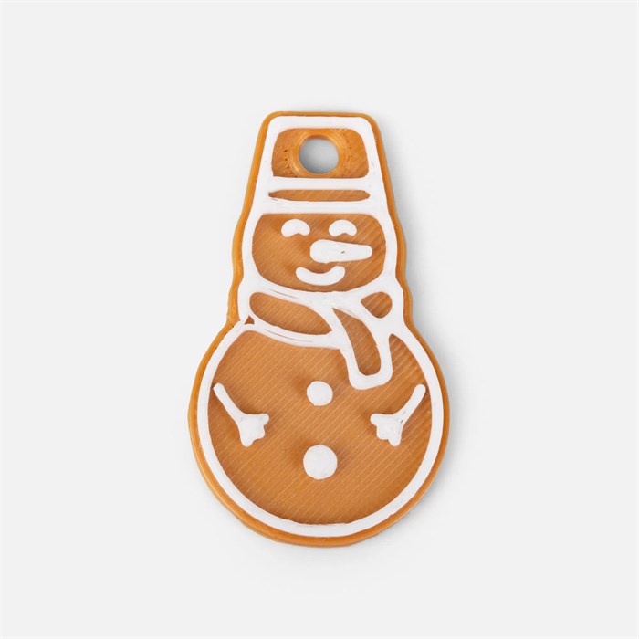 Мини-подвеска «Пряник», 3D-печать на заказ, снеговик 19977.01