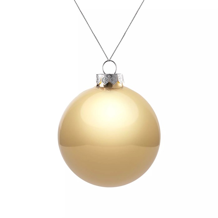 Оформительский шар Finery, 8 см, глянцевый золотистый 17678.00