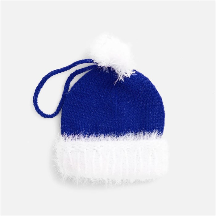 Подвеска на елку «Вьюжка», шапочка, синяя 19260.40