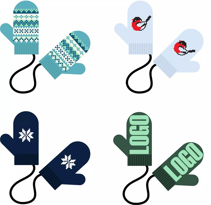 Варежки-подвески Fiore на заказ 18242.01