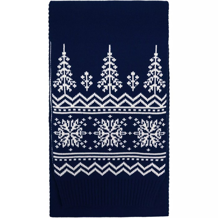 Шарф Elnik, синий с молочно-белым 16738.64