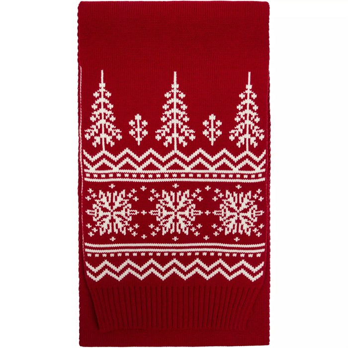 Шарф Elnik, красный с молочно-белым 16738.65