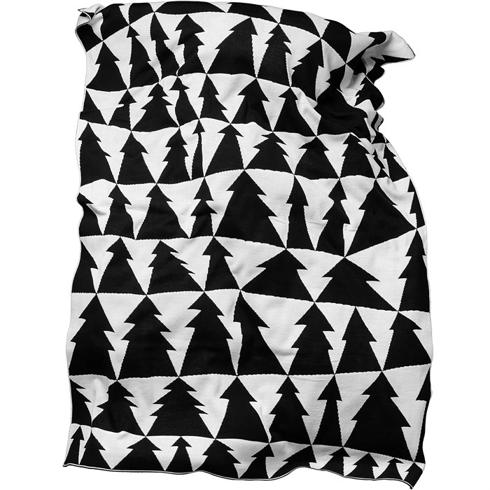 Плед «Танцующий лес», черно-белый 16246.36