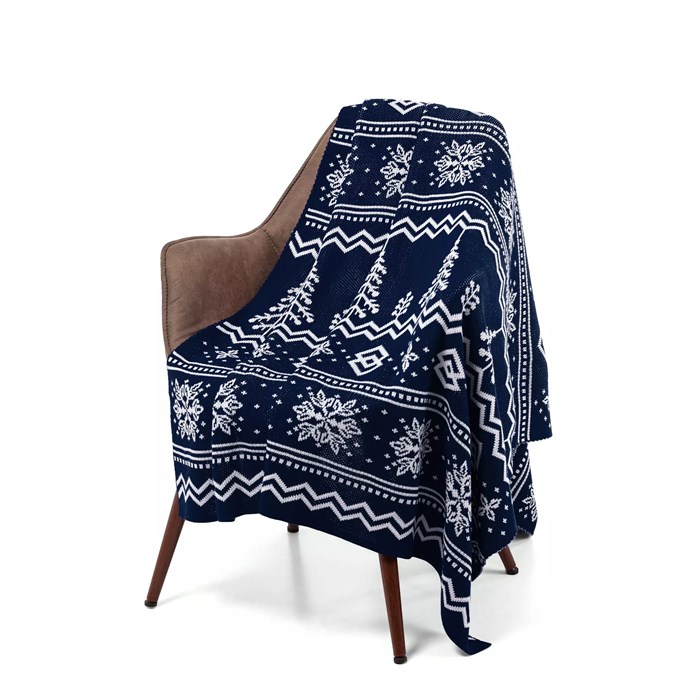 Плед Elnik, синий с молочно-белым 16740.64