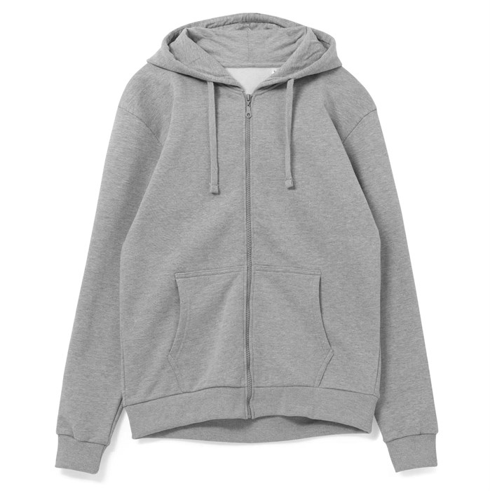 Толстовка на молнии с капюшоном Siverga 2.0, серый меланж 16213.11