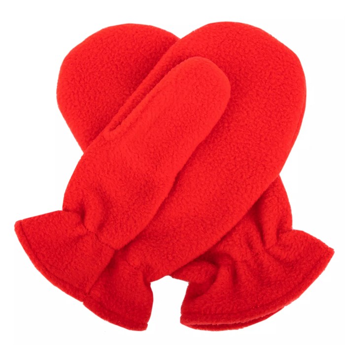 Варежки Fleecy, красные 17483.50