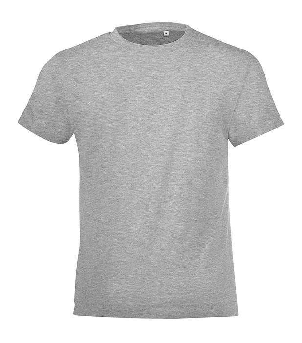 Футболка детская Regent Fit Kids, серый меланж 6645.11