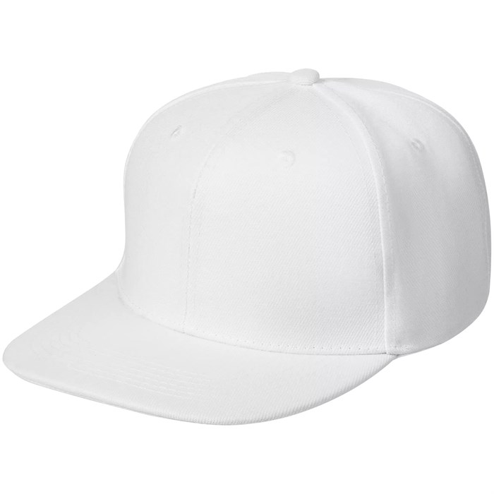 Бейсболка Snapback с прямым козырьком, белая 15948.60