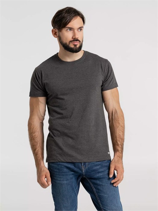 Футболка унисекс Firm Wear, черный меланж 11125.30