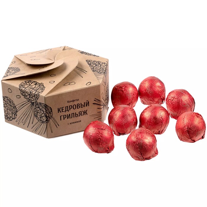 Конфеты «Мягкий кедровый грильяж» с клюквой 13646.00