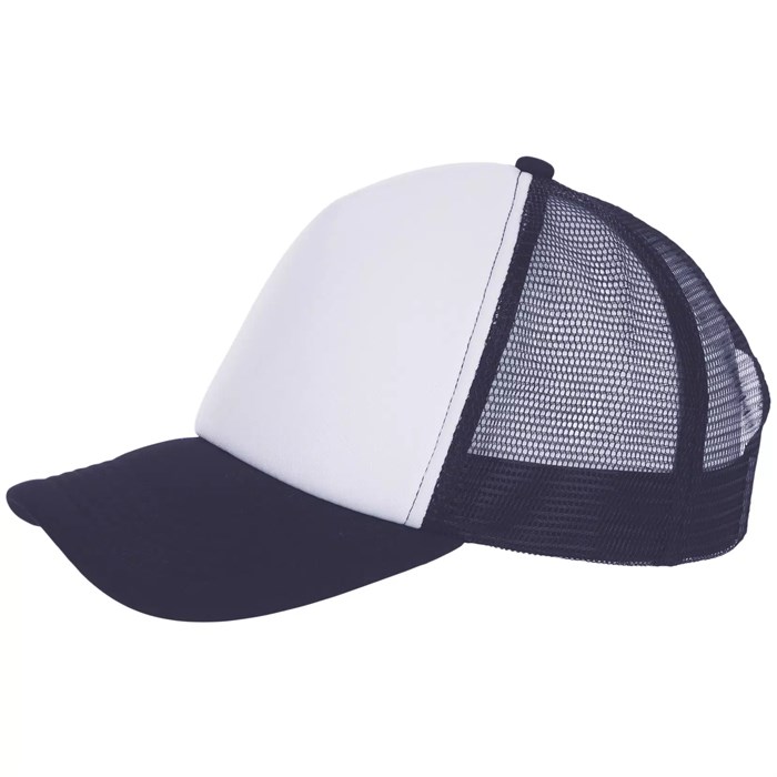 Бейсболка Bubble, темно-синяя с белым 01668989TUN