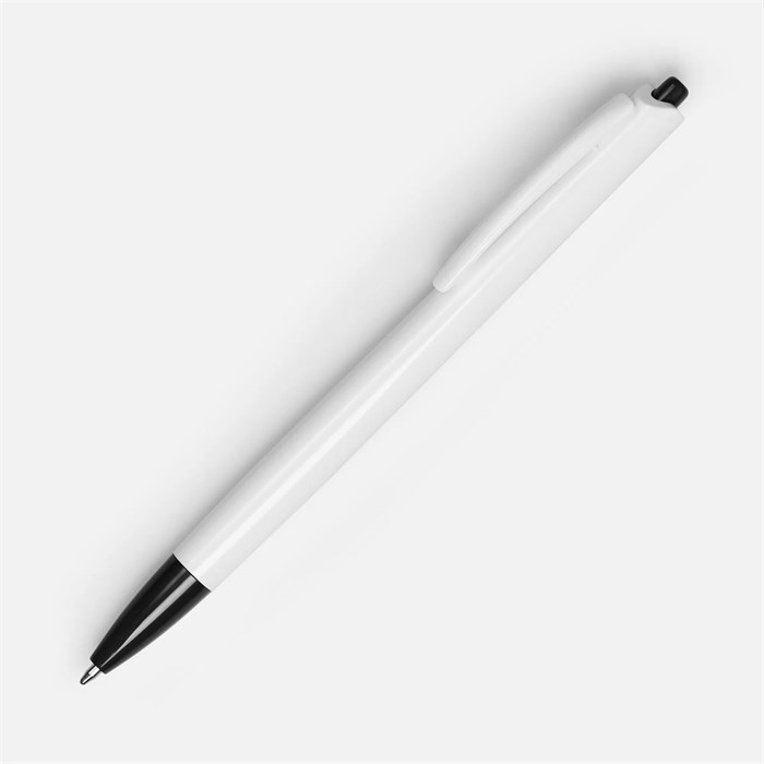 Ручка шариковая Tick, белая с черным 15906.63