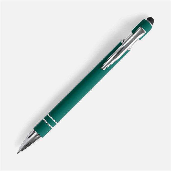 Ручка шариковая Pointer Soft Touch со стилусом, зеленая 16426.90