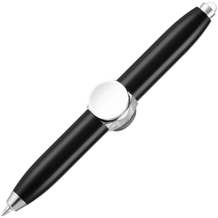 Ручка-спиннер Flipen с фонариком, черная 16719.30