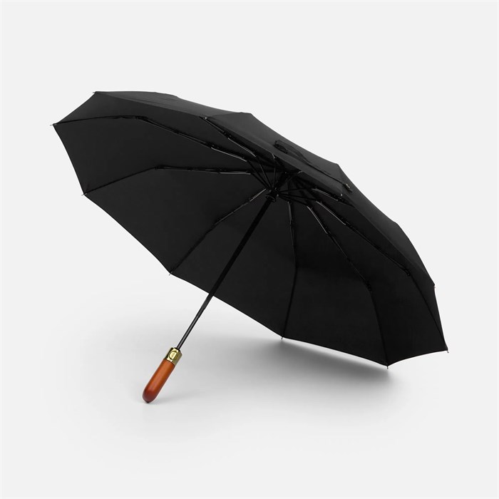 Зонт складной Cloudburst в подарочной упаковке, черный 17192.30