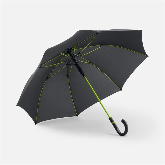 Зонт-трость с цветными спицами Color Style, зеленое яблоко, с черной ручкой 64716.95