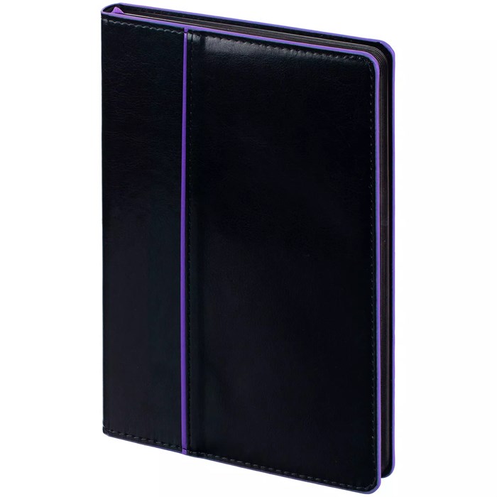 Ежедневник Alanis, недатированный, черный с фиолетовым 18299.37
