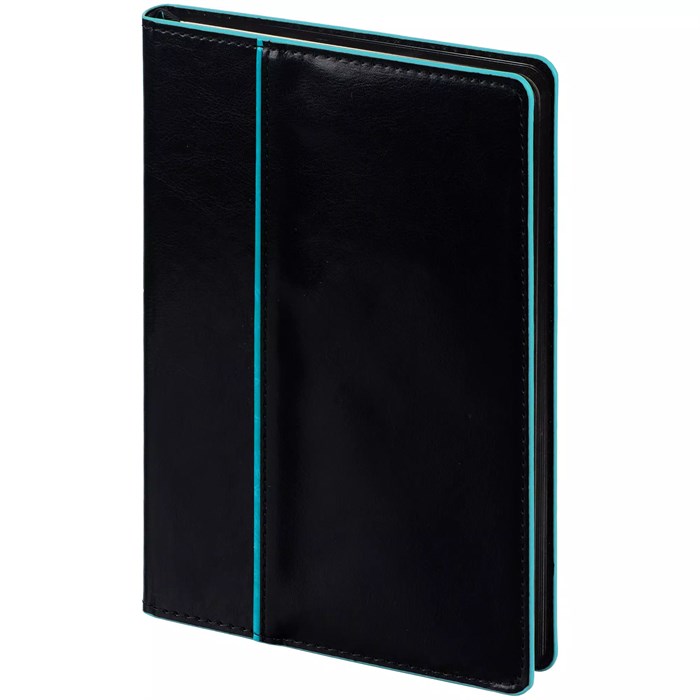 Ежедневник Alanis, недатированный, черный с голубым 18299.14