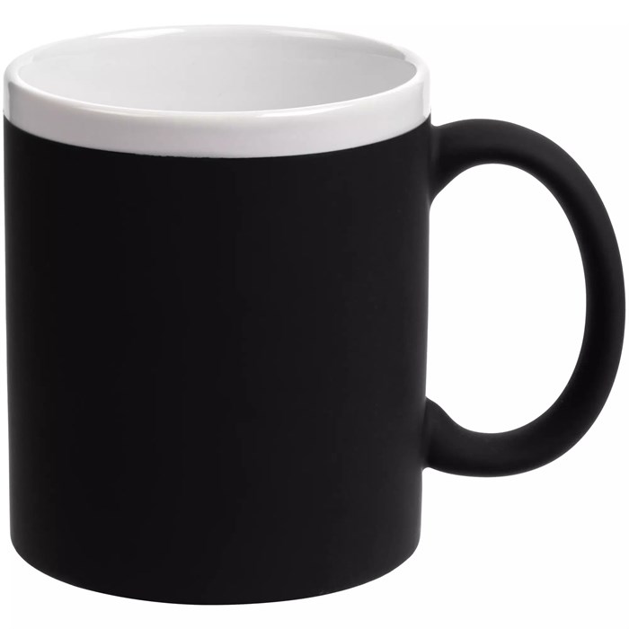 Кружка StopSpot с покрытием софт-тач, черная 19003.30