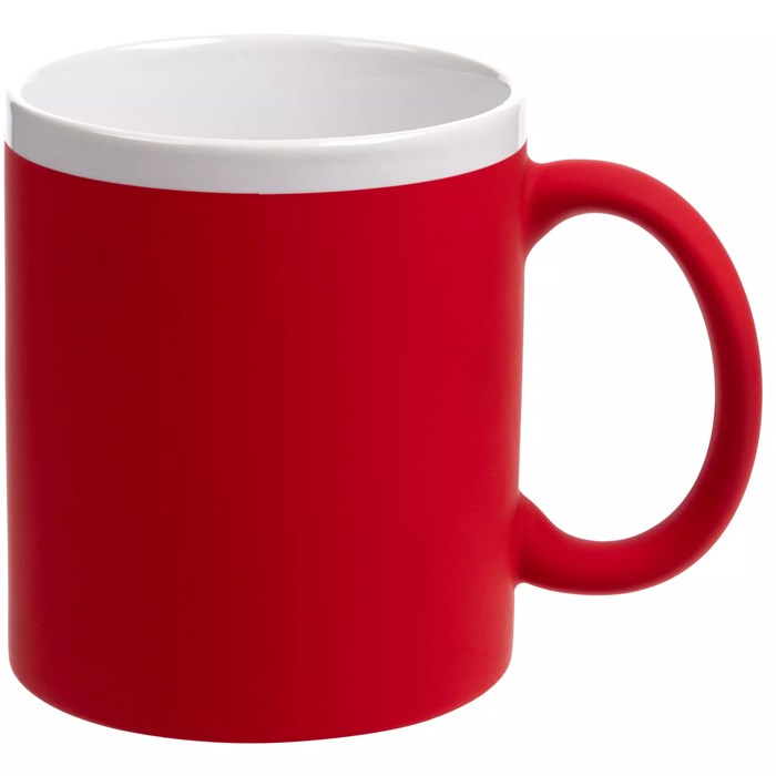 Кружка StopSpot с покрытием софт-тач, красная 19003.50