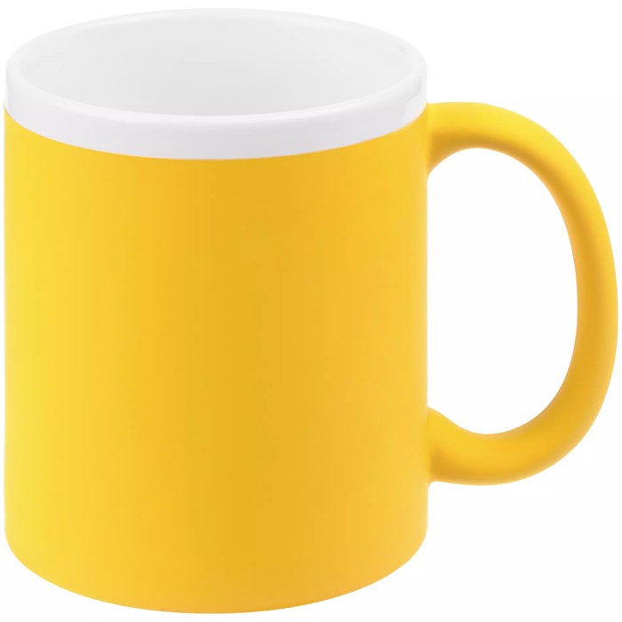 Кружка StopSpot с покрытием софт-тач, желтая 19003.80