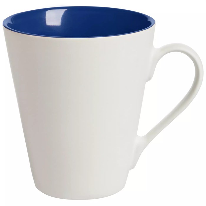 Кружка New Bell матовая, белая с синим 64811.40