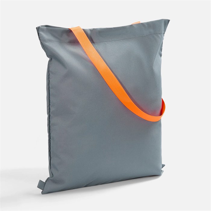 Шопер B3, серый с оранжевыми ручками 19216.11