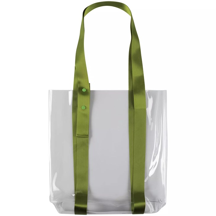 Шопер Clear Fest, прозрачный с зелеными ручками 15365.90