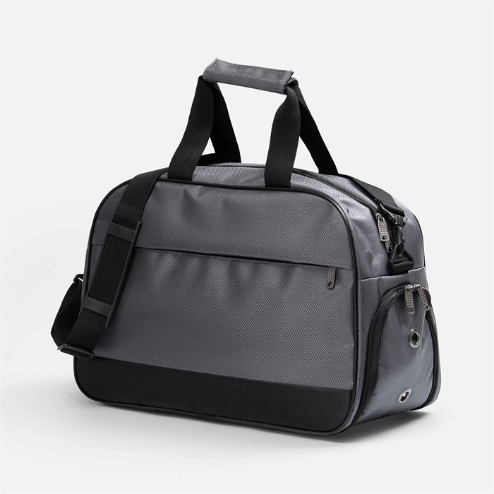 Спортивная сумка Atlantes, светло-серая с черным 18645.13