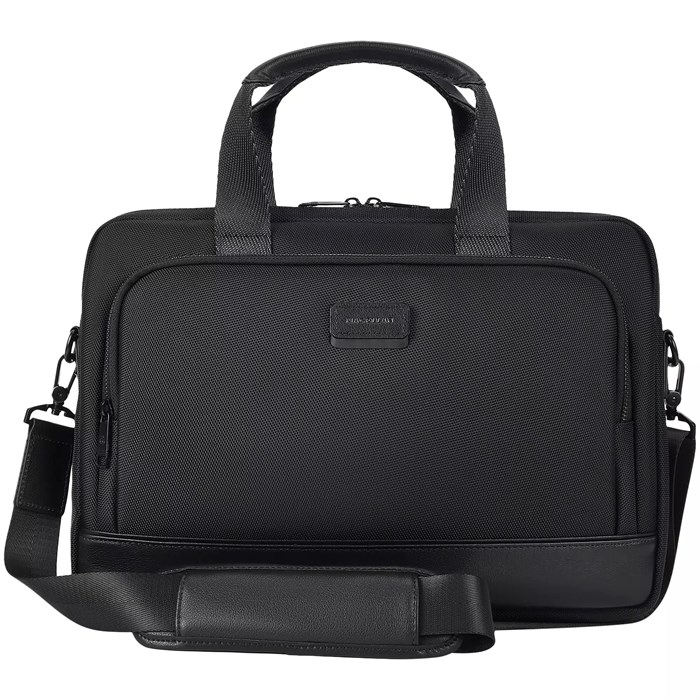 Сумка для ноутбука Santiago с кожаной отделкой, черная 17961.30