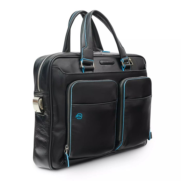 Сумка с отделением для ноутбука Piquadro Blue Square, черная CA2849B2/N