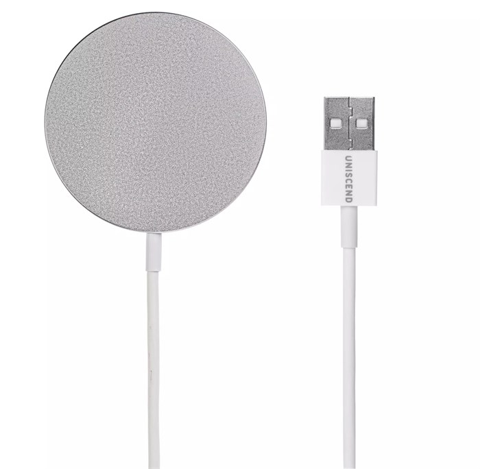 Беспроводное зарядное устройство с магнитами Magmate, серебристое 22023.10