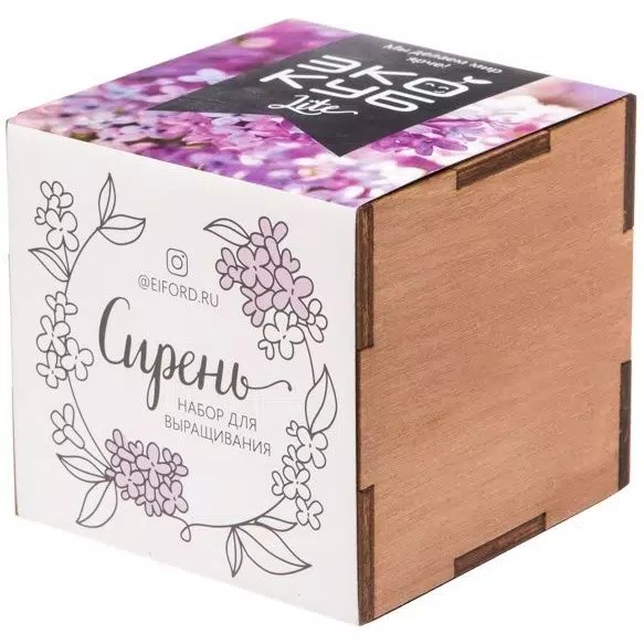 Набор для выращивания «Экокуб Lite», сирень 10607.01