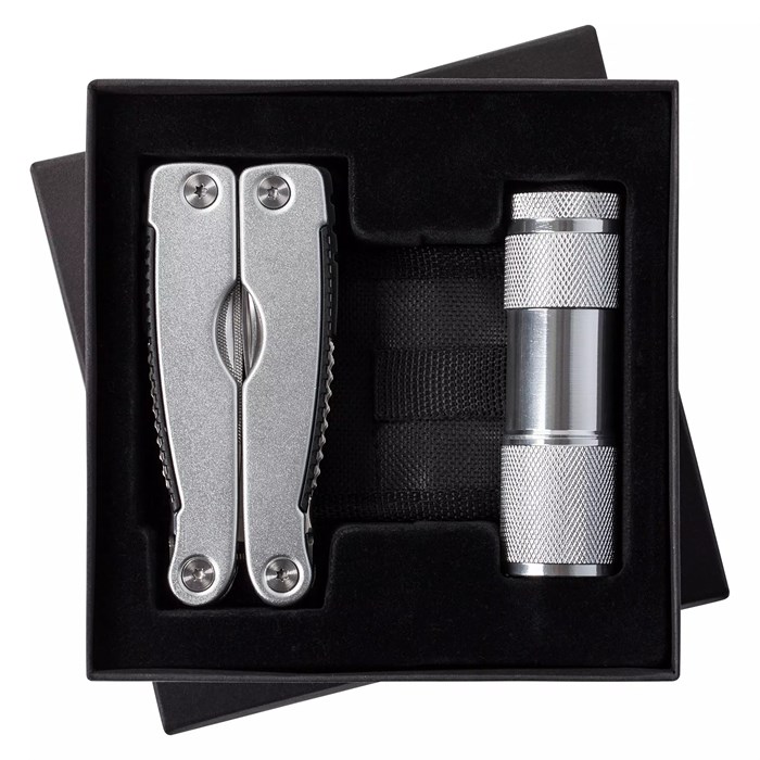 Набор Handmaster: фонарик и мультитул, серебристый 3495.10