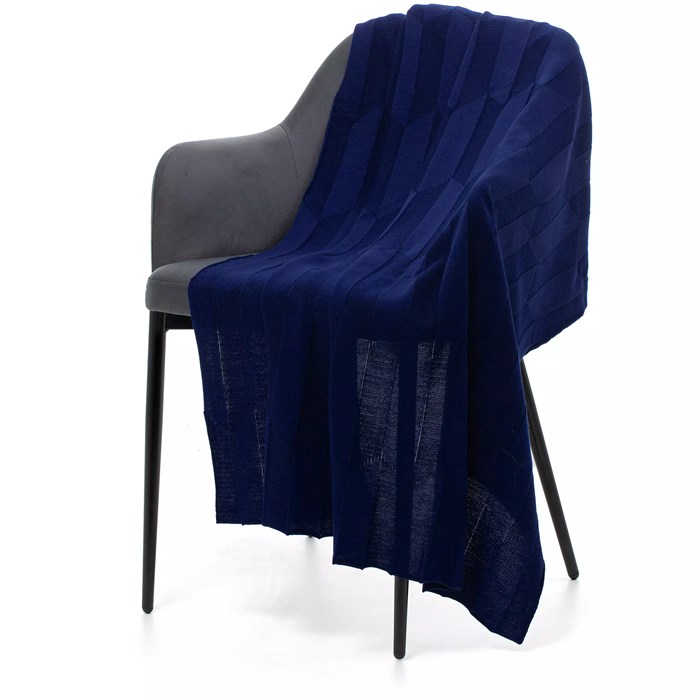 Плед Rombus, темно-синий (сапфир) 19623.41