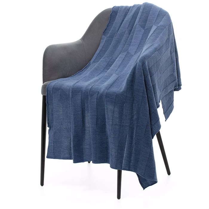 Плед Rombus, синий меланж (джинс) 19623.45