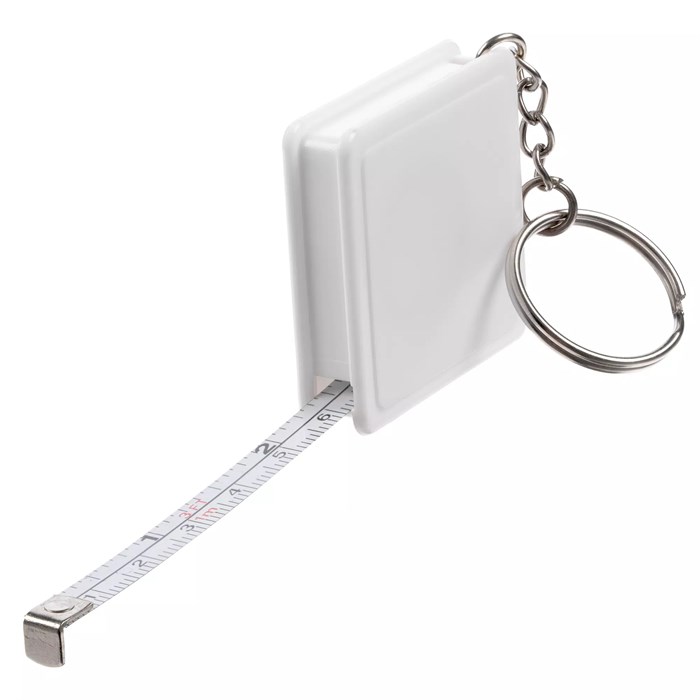 Брелок с рулеткой Square, ver.2, белый 15459.60