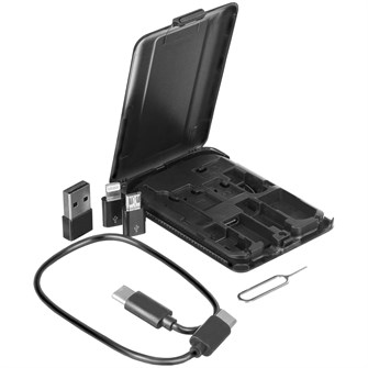 {{photo.Alt || photo.Description || 'Органайзер с беспроводной зарядкой и набором адаптеров Octopod, черный'}}