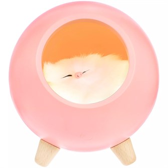 {{photo.Alt || photo.Description || 'Беспроводная лампа-колонка Right Meow, розовая'}}