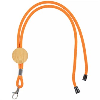 {{photo.Alt || photo.Description || 'Шнурок для бейджа Tube Wood, оранжевый'}}