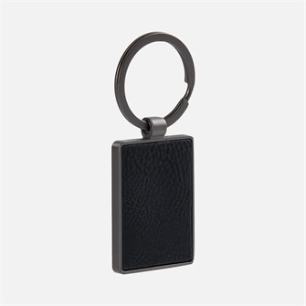 {{photo.Alt || photo.Description || 'Брелок Gun Metal Leather Rectangle, графитовый'}}