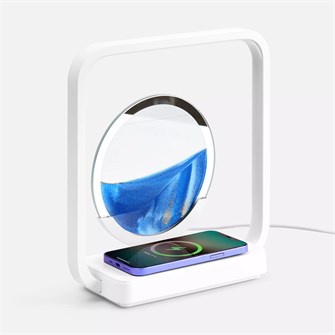 {{photo.Alt || photo.Description || 'Интерьерный светильник с беспроводной зарядкой Sandflow, белый'}}